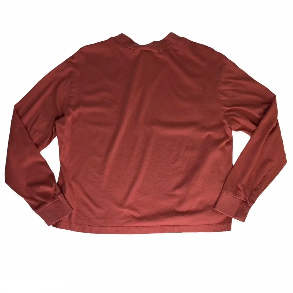 Nike Functional Long Sleeve Shirt Sz M Dusty Pink Embroidered‎ Swoosh BV5429-897